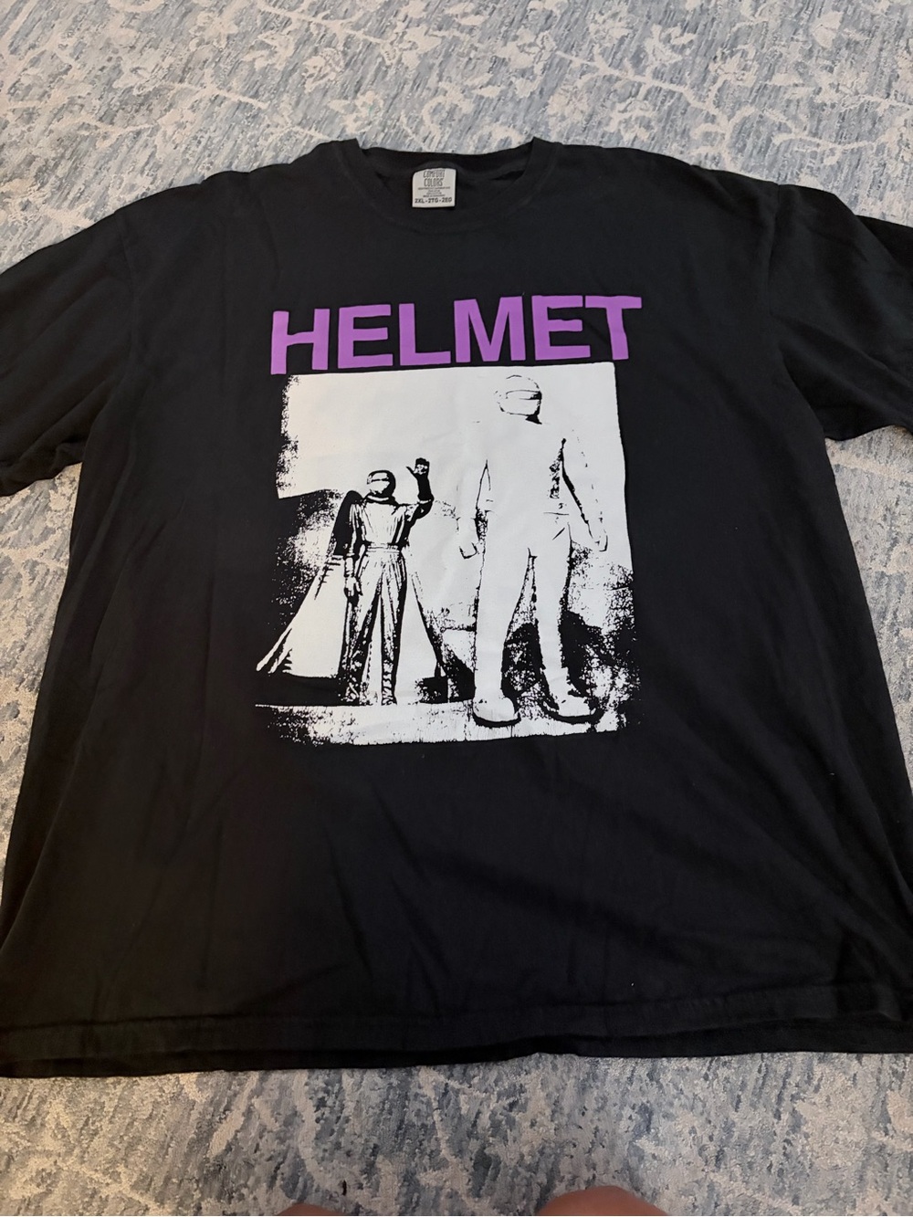 HELMET Graphic Band T-Shirt Comfort Colors 2XL